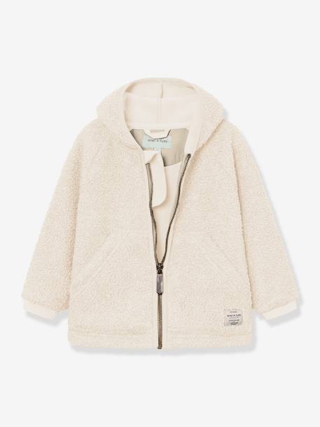 Veste en polaire Teddy MATLIFF Enfants MINI A TURE écru+vert - vertbaudet enfant 
