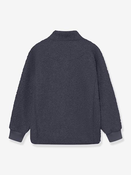 Veste en polaire Teddy avec fermeture éclair enfants MATCEDRIC MINI A TURE bleu foncé+écru+lilas poudré+vert - vertbaudet enfant 