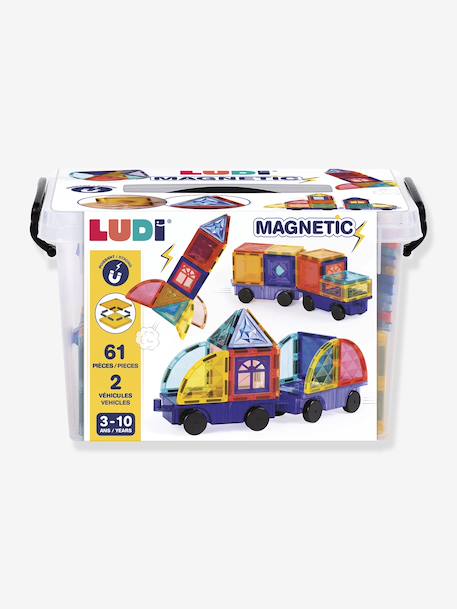 Magnetisch constructiespeelgoed voertuigen meerkleurig - vertbaudet enfant 