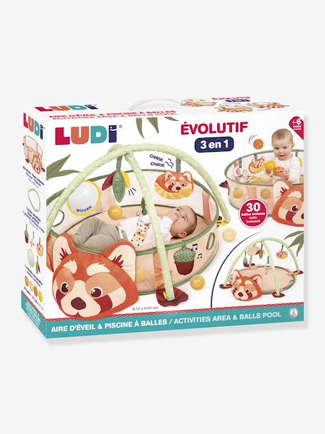 Speelruimte en ballenbak panda meerkleurig - vertbaudet enfant 