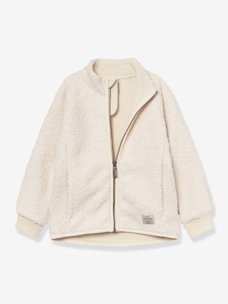 Veste en polaire Teddy avec fermeture éclair enfants MATCEDRIC MINI A TURE bleu foncé+écru+lilas poudré+vert - vertbaudet enfant 