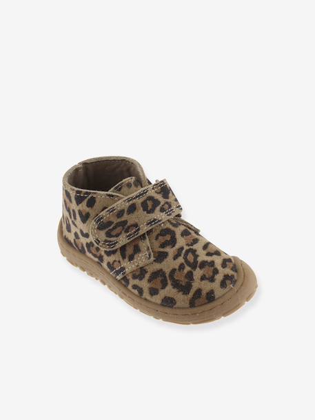 Bottines Bosco Barefoot cuir à scratch marron - vertbaudet enfant 