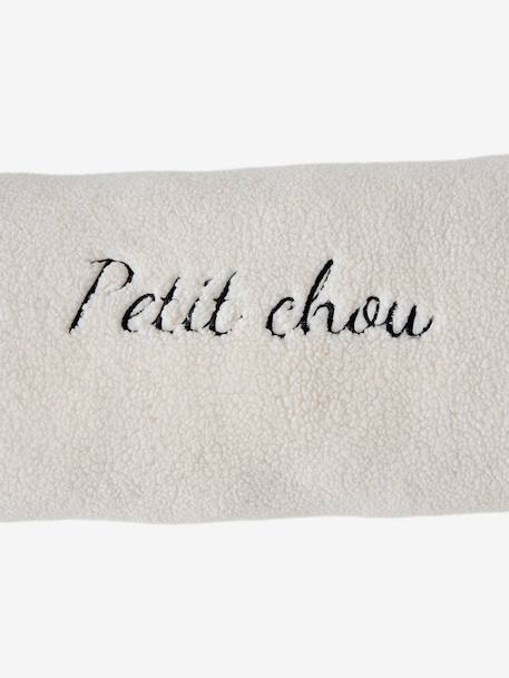 Traversin en sherpa personnalisable Ourson écru - vertbaudet enfant 