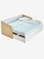 Lit gigogne 80x200cm avec rangement YEL blanc - vertbaudet enfant 