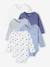 Set van 5 body's met opening voor pasgeborenen blauw - vertbaudet enfant 