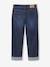 Jean garçon droit à revers denim brut - vertbaudet enfant 
