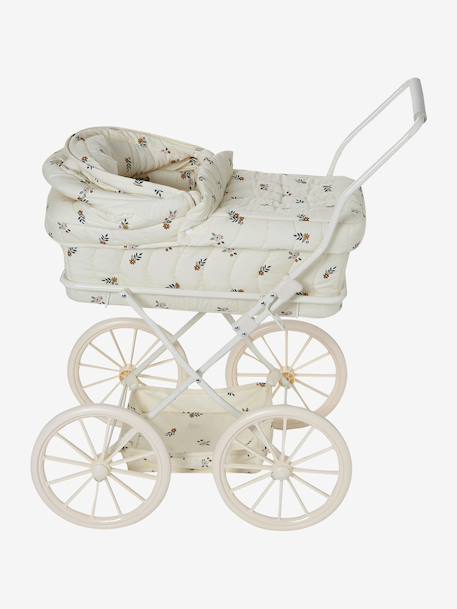 Landau pour poupon RETRO FLOWER écru - vertbaudet enfant 