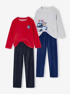 Garçon-Pyjama, surpyjama-Lot de 2 pyjamas garçon velours police 