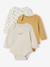 Lot de 3 bodies naissance avec ouverture américaine beige chiné - vertbaudet enfant 