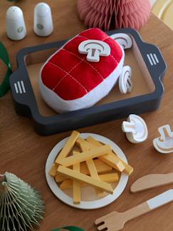 Jouet-Jeux d'imitation-Cuisines et dinette-Rôti et accessoires en feutrine et bois FSC®