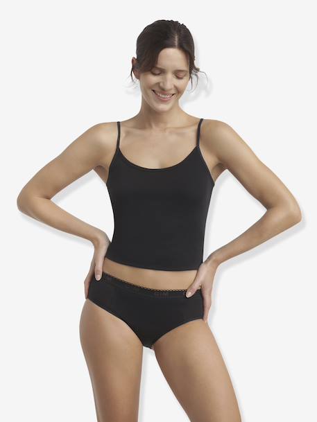 Culotte menstruelle fille en coton bio My Protect Flux très Abondant noir - vertbaudet enfant 