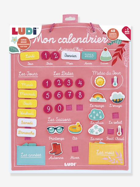 Calendrier corail+vert amande - vertbaudet enfant 