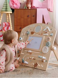 Speelgoed-Eerste levensjaren-Activiteitenbord met magische leien GREEN FOREST van FSC®-hout 