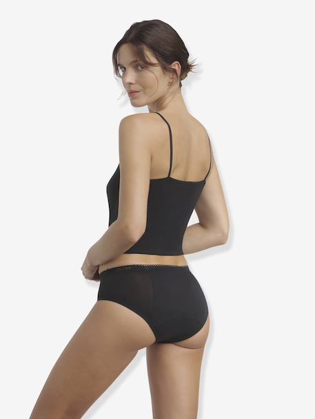 Culotte menstruelle fille en coton bio My Protect Flux très Abondant noir - vertbaudet enfant 