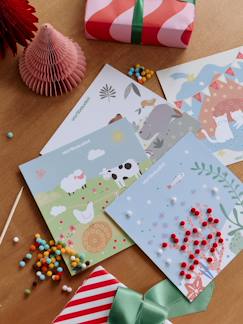 Speelgoed-Creatieve activiteiten-Set van borden met pompons 