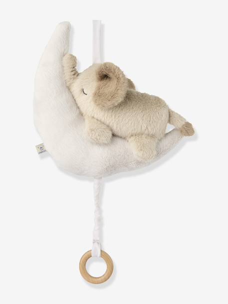 Muzikale bedmobiel baby olifant Mandy LIEWOOD ecru - vertbaudet enfant 