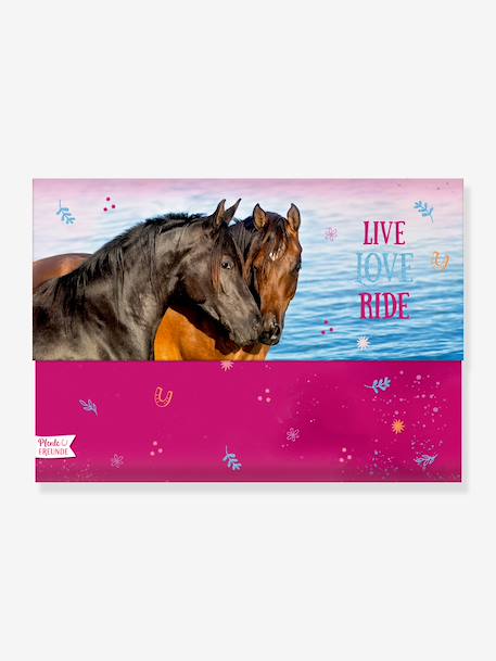 Set de papier à lettres fille PFERDEFREUNDE Die Spiegelburg framboise - vertbaudet enfant 