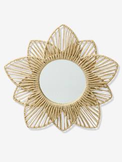 -Miroir Fleur en corde de papier