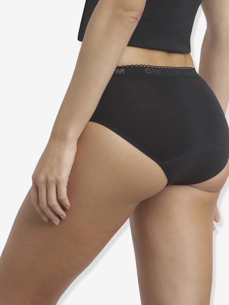 Culotte de règles fille en coton bio My Protect Noir flux moyen noir - vertbaudet enfant 