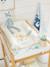 Matelas à langer Lionceau beige imprimé+BLANC IMPRIME+écru+vert imprimé - vertbaudet enfant 