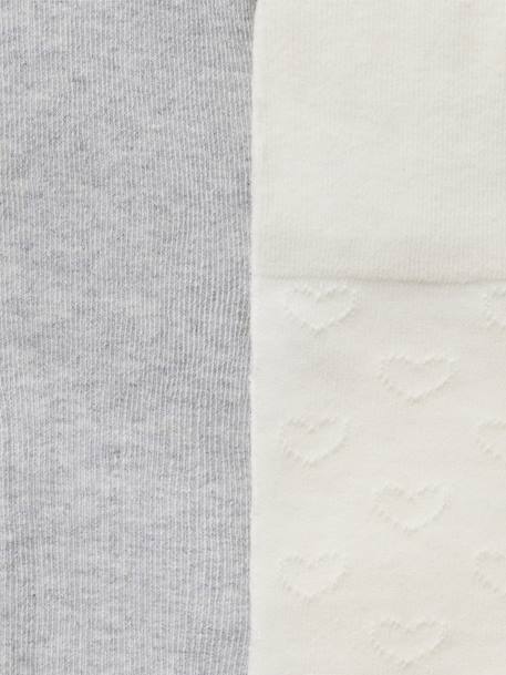 Set van 2 Panty's Baby Meisje Opengebreid ecru - vertbaudet enfant 
