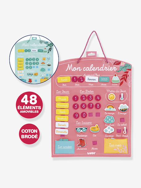 Calendrier corail+vert amande - vertbaudet enfant 