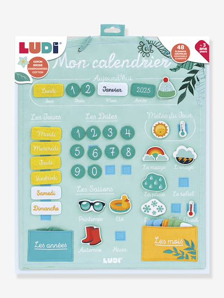 Calendrier corail+vert amande - vertbaudet enfant 