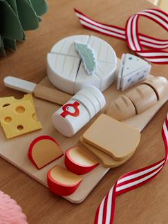 Jouet-Jeux d'imitation-Cuisines et dinette-Plateau de fromages en feutrine et bois FSC®