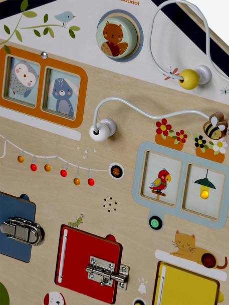 Planche d'activités sons et lumières en bois FSC® bois - vertbaudet enfant 