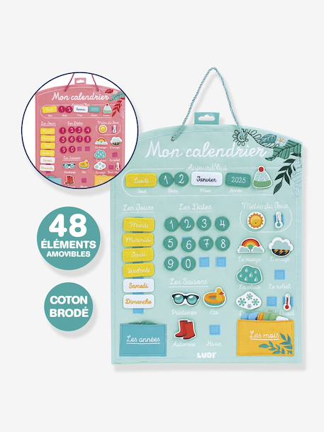 Calendrier corail+vert amande - vertbaudet enfant 
