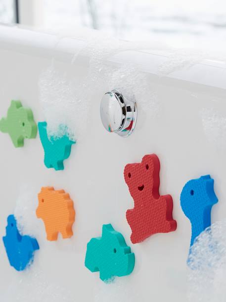 Stickers de bain en mousse + filet de rangement MULTICOLORE - vertbaudet enfant 