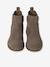 Boots enfant fille cuir zippées lot beige+marron+noir+taupe - vertbaudet enfant 