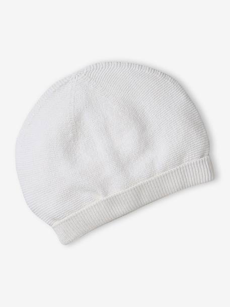 Babypakje muts, wanten en sloffen en zijn personaliseerbare zak. gemêleerd beige+wit - vertbaudet enfant 