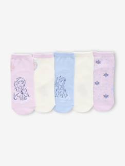 Meisje-Set van 5 paar Disney® REINE DES NEIGES enkelsokken