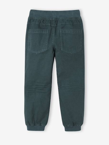 Pantalon style jogger doublé polaire garçon facile à enfiler encre+NOISETTE+vert sapin - vertbaudet enfant 