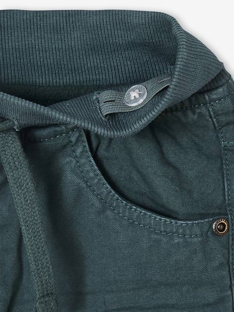 Pantalon style jogger doublé polaire garçon facile à enfiler encre+NOISETTE+vert sapin - vertbaudet enfant 