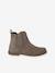 Boots enfant fille cuir zippées lot beige+marron+noir+taupe - vertbaudet enfant 
