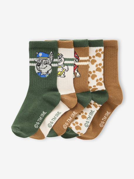 Lot de 5 paires de mi-chaussettes Pat'Patrouille camel - vertbaudet enfant 
