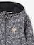 Sweat sport zippé matière technique fille motifs fleurs anthracite+écru+vert imprimé - vertbaudet enfant 