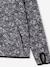 Sweat sport zippé matière technique fille motifs fleurs anthracite+écru+vert imprimé - vertbaudet enfant 
