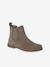 Boots enfant fille cuir zippées lot beige+marron+noir+taupe - vertbaudet enfant 