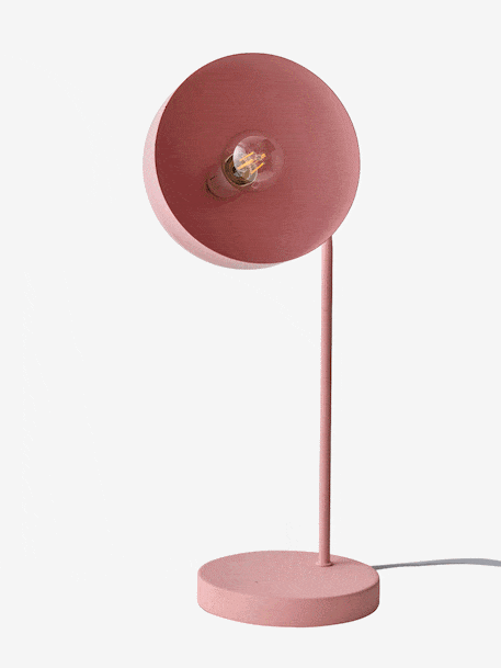 Tafellamp van tweekleurig metaal kaneel+rozen+saliegroen - vertbaudet enfant 