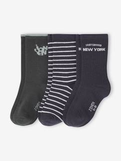 -Lot de 3 paires de chaussettes « skate » garçon