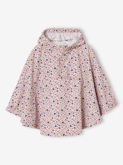 Meisje-Accessoires-Andere accessoires-Regenjas LILIBETH met capuchon voor meisjes met bloemenprint 