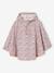 Regenjas LILIBETH met capuchon voor meisjes met bloemenprint lichtroze+rozen - vertbaudet enfant 