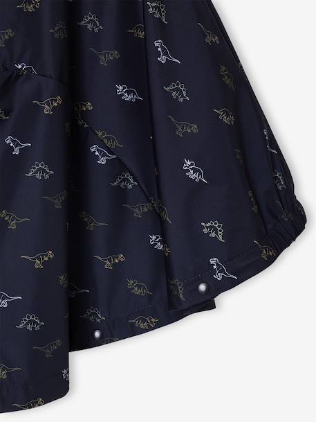 Cape de pluie à capuche garçon imprimé dinosaures indigo - vertbaudet enfant 
