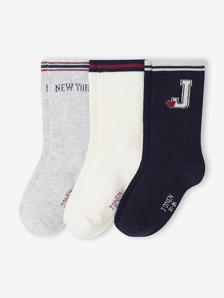 Fille-Lot de 3 paires de chaussettes fille