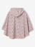 Regenjas LILIBETH met capuchon voor meisjes met bloemenprint lichtroze+rozen - vertbaudet enfant 