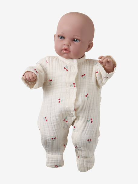 Koala pyjama voor 30/33 cm en 36 cm poppen grijs+rood - vertbaudet enfant 