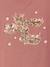 T-shirt animation en sequins réversibles fille manches courtes bois de rose+écru - vertbaudet enfant 